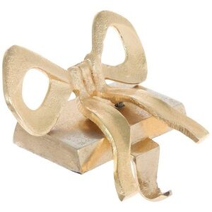 Gold Bow Stocking Holders Set of 4 NEW Metal